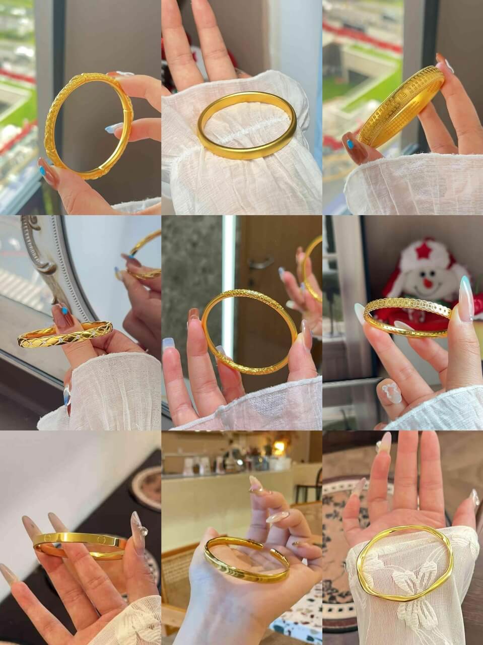 黃金手鐲展示